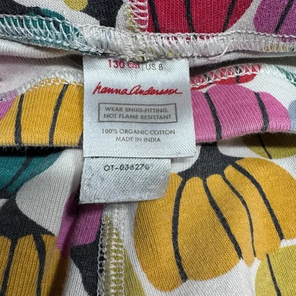 Hanna Andersson Kids Festive Fall Print Pajama Set - Unisex - Size 8 - Picture 7 of 8